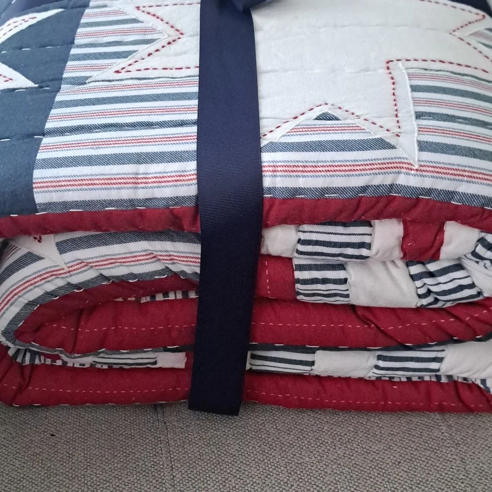 Cremieux Miller Patriotic Embroidered Print Mini Quilt Set